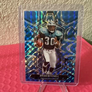 Brian Mitchell 2024 Panini Mosaic #227 Reactive Blue Prizm - Eagles - Picture 1 of 2