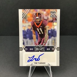 Tre Turner - 2022 Leaf Draft Silver Auto #BA-TT1 Virginia Tech Hokie - Picture 1 of 2