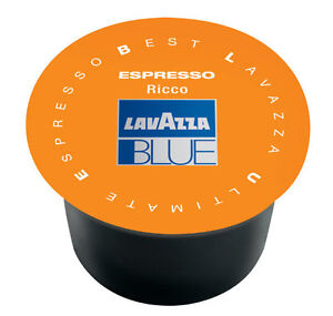 100 CAPSULE RICCO LAVAZZA BLUE CAFFE' ORIGINALI CIALDE BLU OFFERTISSIMA