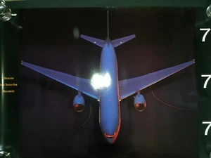 Boeing 777 Airliner Arial view Copyright 1992 Poster Photo 34"X24" Jet Airplane - Imagen 1 de 1