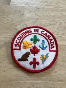 BOY SCOUTS CANADA VINTAGE PATCH BADGE Scouting In Canada - Picture 1 of 5
