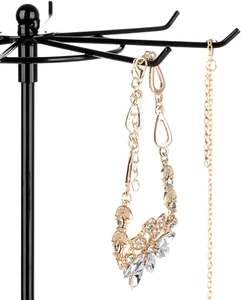 2Pcs 2 Tier Rotating Necklace Holder Jewelry Tree Bracelet Stand Display Orga... - Picture 1 of 12