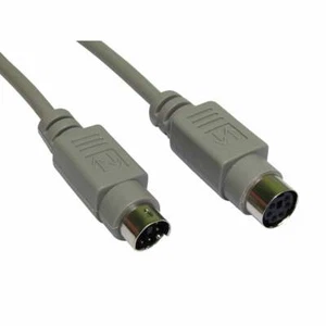 2m PS/2 Male to Female Data Cable 6 pin male to 6 pin male extension - Picture 1 of 1