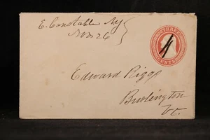 New York: East Constable 1850s 3c Entire Cover, Ms, DPO Franklin Co - Picture 1 of 2