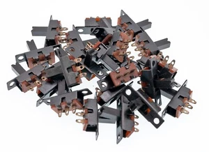 25pcs Black SPDT Panel Mount 3-pin 2 Position Miniature Slide Switch - Picture 1 of 3