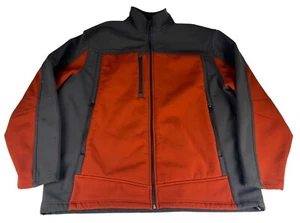 Tri-Mountain Holcim Sherpa Lined Full Zip Jacket Men's Sz XL Gray Orange Hiking - Picture 1 of 10