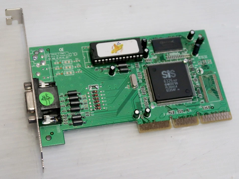 SiS6326 AGP, 4MB, AGP 2x, Butterfly AGP-6326-9-4M, VIDEO CARD - WORKING! - Image 1 of 4