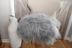 Alfombra islandesa, cama para mascotas, almohadilla para silla P-462 26"x22 gris - Imagen 1 de 3