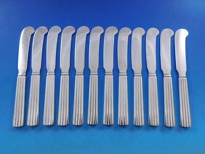 Georg Jensen Bernadotte 纯银黄油摊铺机 HH AS Padd 套装 12 6 — 第 1/4 张图片