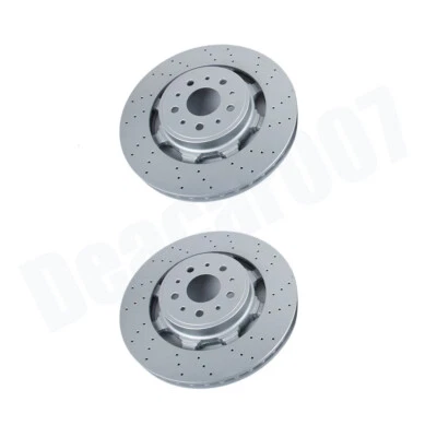 New For Maserati Granturismo GT & Quattroporte Front Brake Rotors US - Image 1 of 2