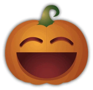 Pumpkin Smile Halloween Laughs Car Bumper Sticker Decal - Picture 1 of 1