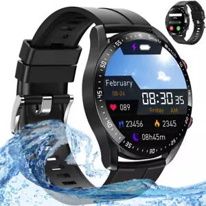 2025 Smart Watch For Men/Women Waterproof Smartwatch Bluetooth iPhone Samsung - Picture 1 of 16