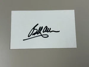 Tarjeta de índice autografiada Bobby Allison firmada 3x5 certificado de autenticidad piloto de NASCAR Salón de Automóvil Deportes - Imagen 1 de 2