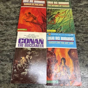 edgar rice burroughs lot Tarzan Conan Vintage Taschenbuch 60er Jahre Lot - Bild 1 von 12