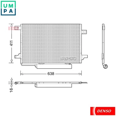CONDENSER AIR CONDITIONING DCN17004 FOR MERCEDES-BENZ M266.960/980 2.0L 4cyl - Image 1 of 4