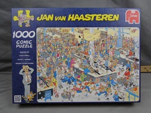 Jan van Haasteren Queued Up Comic Puzzle 1000 Piece Complete Jumbo - Picture 1 of 4