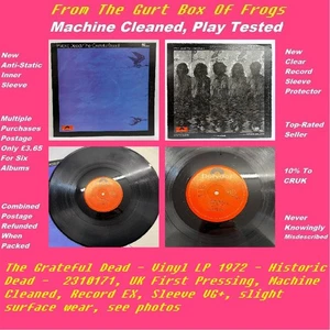 The Grateful Dead - Vinyl LP 1972 - Historic Dead -  2310171 - EX/VG+ -  UK FP - Picture 1 of 11