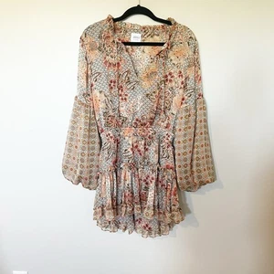 Misa Los Angeles Elisabetta Dress In Flora TileMix women’s X-Large - Picture 1 of 12