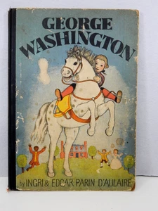 George Washington by Ingri & Edgar Parin D’Aulaire Hardcover Book 1936 edition - Picture 1 of 13