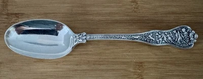 TIFFANY OLYMPIAN STERLING 6” TEASPOON CRISP OLD ONE BEAUTIFUL MONOGRAMED - Image 1 of 4