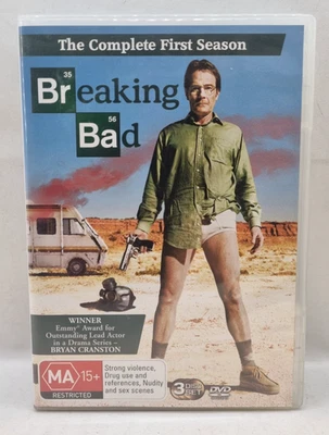 2008 Sony  BREAKING BAD  Complete First Season   3 Disc Set DVD  Bryan Cranston - Image 1 of 3