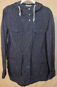 DULUTH TRADING CO Mist Master graue Kapuzenjacke mit durchgehendem Reißverschluss Damengröße Medium - Bild 1 von 9