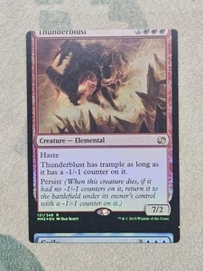 NFC Miscut - Thunderblust - MTG - Error - Misprint - Foil - MM2 131 - Elemental - Picture 1 of 7