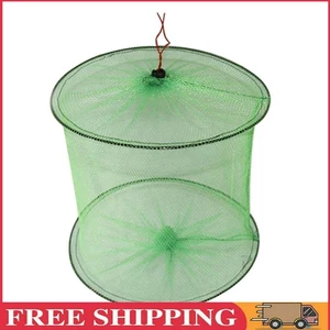 Outdoor 2-lagiges Angelnetz Nylon Fisch Krabbenschutz Mesh Fischzubehör - Bild 1 von 10