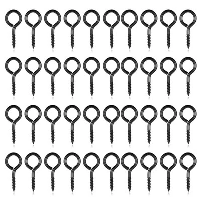 100 PIEZAS Pasadores de Tornillo de Ojo para Hallazgos de Fabricación de Joyas Negro Tornillo Pequeño de 1 Pulgada  Foto 1 de 4