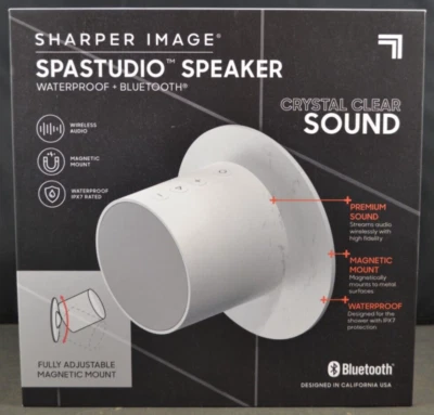 Sharper Image Spastudio Speaker Waterproof & Bluetooth 012023MGL - Image 1 of 2