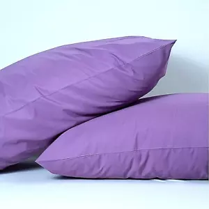 **ATELIER** SET OF 2 {KING SIZE}"DARK LAVENDAR" PILLOW CASES 400 THRD ct. (BNWT) - Picture 1 of 5