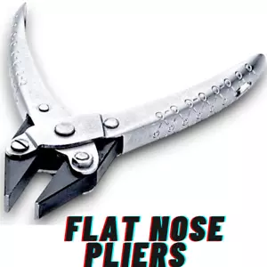 Parallel Action Flat Nose Pliers 160mm - Jewelry Making, Crafting & Repair Tool - Picture 1 of 5