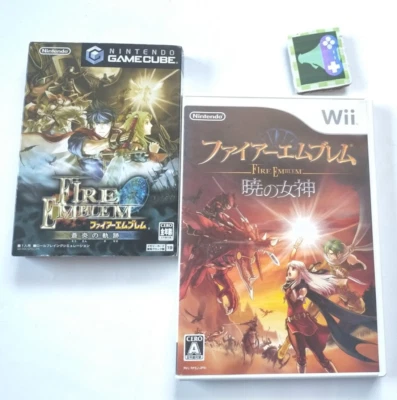 Lot 2 GC & Wii Fire Emblem: Path of Blue Flame Radiant Dawn Nintendo Japan Game - Image 1 of 4