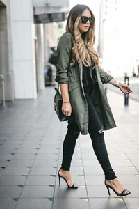 NEW 7 For All Mankind Green Military/Army/Utility Jacket Coat-Medium-NWT - Picture 1 of 12
