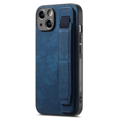 LO ÚLTIMO Para iPhone 15 14 Plus 13 Pro Max 12 Cuero Pulsera Soporte Teléfono Estuche Trasero Foto 1 de 4