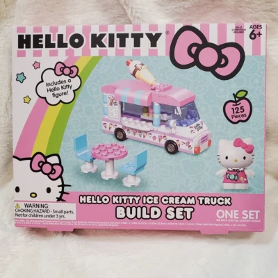 Hello Kitty Sanrio Ice Cream Truck Build Set 125 Pc W/ Hello Kitty Figure NIB - Image 1 of 2