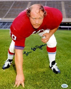 Signed 8x10 LEN ST JEAN New England Patriots Photo - COA - Picture 1 of 1