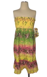 NWT'S SQUEEZE Sundress *Or* Skirt 2 WAY VERSATILE Stretch Girl's Size L/XL 14/16 - Picture 1 of 16