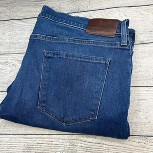 Paige Mens FEDERAL Slim Straight Dark Rinse Denim 5 Pocket Jeans Size 40x30 - Picture 1 of 8