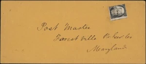 U.S., 1868. Postal History Cover 87 w/Cert, Forestville, MD - Picture 1 of 1