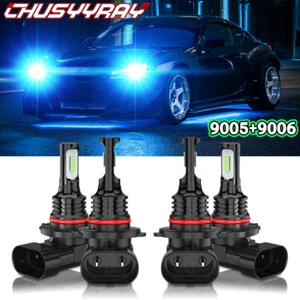 For Honda Civic Sedan 4-Door 2004-2015 Blue LED Headlights Bulbs Hi/Lo Lights - Foto 1 di 13