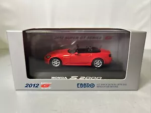 1:43 EBBRO Honda S2000 Convertible RHD 2012 Serie Super GT Okayama Prueba Raybrig - Imagen 1 de 7