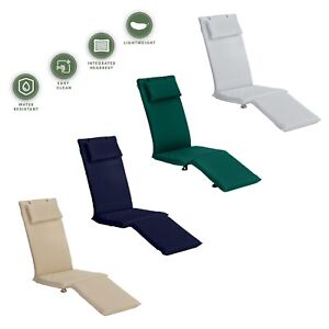 Outdoor Steamer Chair Pad Replacement Recliner Patio Garden Furniture Cushion