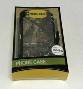 For Apple iPhone 6/6S Case Cover(Belt Clip FITS Otterbox Defender)Camo Green - Picture 1 of 3