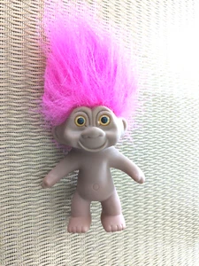Troll Doll Pink Hair VINTAGE, Naked, 5", Russ Berrie Pre-Owned 1991  - Picture 1 of 4