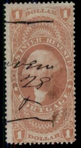 US #R73c, $1.00 Mortgage, used, F/VF, Miller certificate, Scott $300.00 - Picture 1 of 1