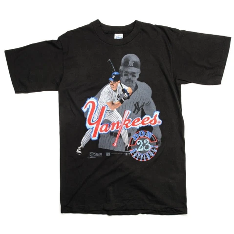 NY YANKEES DON MATTINGLY VINTAGE 1989 T-SHIRT GIFT FOR FANS BLACK Cover