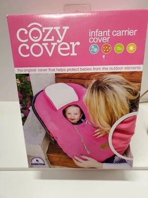 Cozy Cover-Pink Infant Car Seat Carrier Cover Weatherproof Liner 34.5in X 25.5in - Image 1 of 4