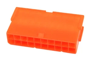 mod/smart ATX Power Connector 20Pin Buchse - UV Brite Orange - Zdjęcie 1 z 3