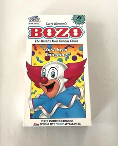 BOZO The Worlds Most Famous Clown Just Keep Laughing - Larry Harmon's  VHS Tape - Picture 1 of 8